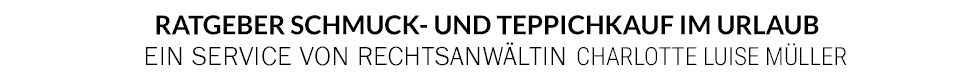 Schmuckkauf und Teppichkauf in der Türkei
